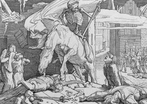 Death on the Barricades Oil painting by Alfred Rethel