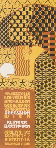 Deutsch Plakat fur die XIV. Ausstellung der Secession by Alfred Roller Oil Painting