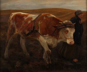 Die Heimkehr vom Feld by Alfred Schrotter Von Kristelli Oil Painting