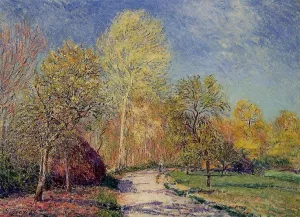 A May Morning in Moret by Alfred Sisley Oil Painting