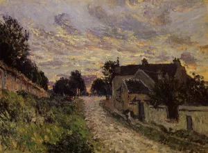 A Small Street in Louveciennes painting by Alfred Sisley