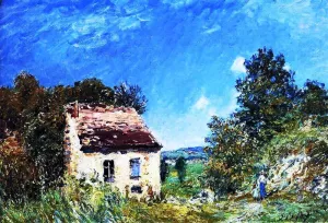 Abandoned House by Alfred Sisley - Oil Painting Reproduction