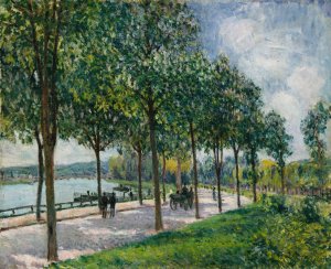Allee of Chestnut Trees by Alfred Sisley Oil Painting