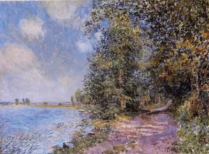 An August Afternoon near Veneux by Alfred Sisley Oil Painting
