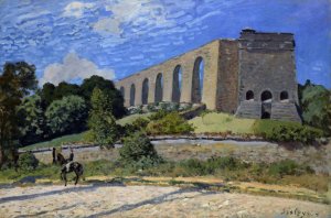 Aqueduct at Marly by Alfred Sisley Oil Painting