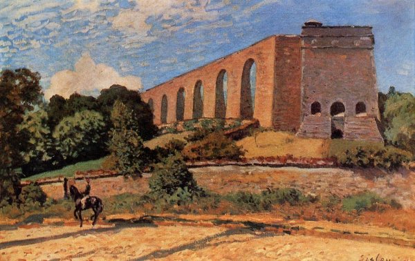 Main Product Photo of Aqueduct at Marly Painting by Alfred Sisley