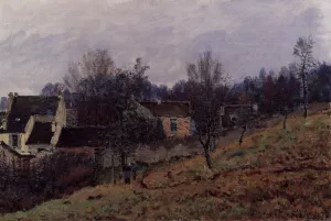 Autumn in Louveciennes by Alfred Sisley - Oil Painting Reproduction
