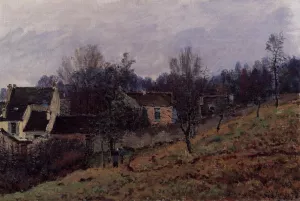 Autumn in Louveciennes Oil painting by Alfred Sisley