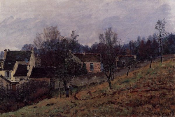 Main Product Photo of Autumn in Louveciennes Painting by Alfred Sisley