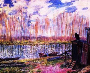 Banks of the Loing by Alfred Sisley Oil Painting