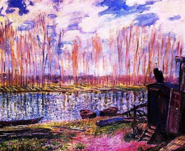 Main Product Photo of Banks of the Loing Painting by Alfred Sisley