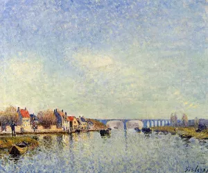 Banks of the Loing at Saint-Mammes painting by Alfred Sisley