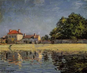 Banks of the Loing, Saint-Mammes by Alfred Sisley - Oil Painting Reproduction