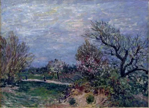 Border of the Woods by Alfred Sisley - Oil Painting Reproduction