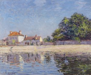 Bords du Loing, Saint-Mammes by Alfred Sisley Oil Painting