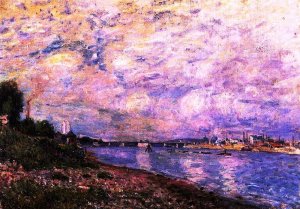Bougival II by Alfred Sisley Oil Painting