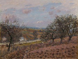 Bougival by Alfred Sisley Oil Painting
