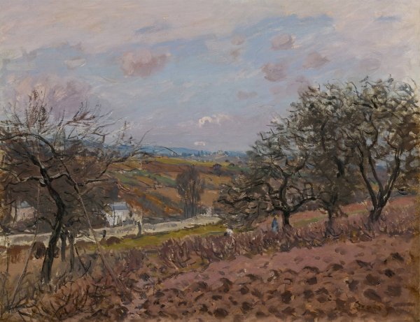 Bougival  by Alfred Sisley - Hand-Painted Oil Painting Reproduction