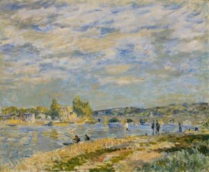 Bridge at Serves by Alfred Sisley Oil Painting
