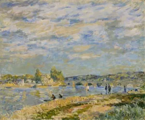 Bridge at Serves by Alfred Sisley - Oil Painting Reproduction