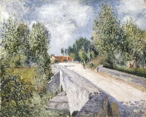 Bridge over the Orvanne near Moret by Alfred Sisley - Oil Painting Reproduction