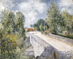 Bridge over the Orvanne near Moret Oil painting by Alfred Sisley