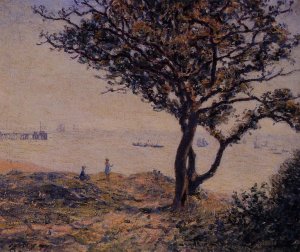 Cardiff Shipping Lane by Alfred Sisley Oil Painting