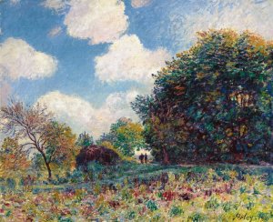 Chemin a L'entree D'un Bois Oil painting by Alfred Sisley