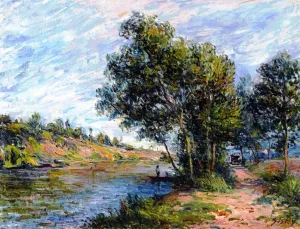 Chemin de Veneux et les Coteaux de la Celle by Alfred Sisley Oil Painting