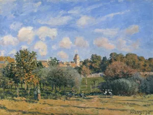 Church at Noisy Le Roi in Autumn by Alfred Sisley Oil Painting
