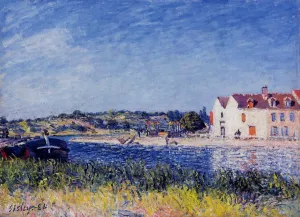 Confluence of the Seine and the Loing by Alfred Sisley Oil Painting