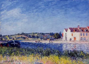 Confluence of the Seine and the Loing Oil painting by Alfred Sisley