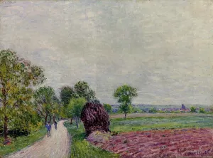 Countryside Near Moret by Alfred Sisley - Oil Painting Reproduction