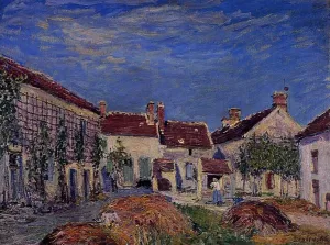 Courtyard at Les Sablons by Alfred Sisley Oil Painting
