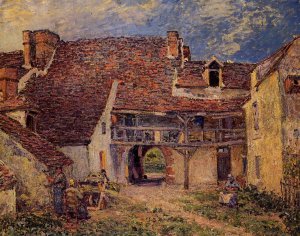 Courtyard of a Farm at Saint-Mammes