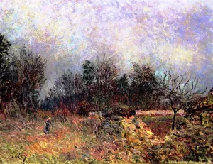 Edge of the Forest, December by Alfred Sisley Oil Painting