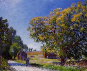 Fields Around the Forest painting by Alfred Sisley