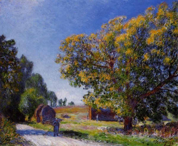 Main Product Photo of Fields Around the Forest Painting by Alfred Sisley