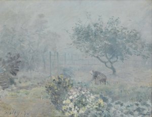 Fog, Voisins by Alfred Sisley Oil Painting