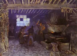 Forge at Marly-le-Roi by Alfred Sisley Oil Painting