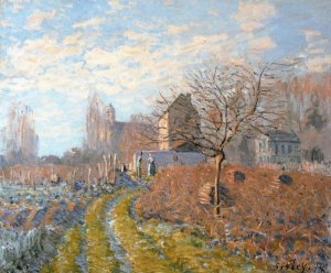 Hoar Frost -St. Martin's Summer (Indian Summer) by Alfred Sisley Oil Painting