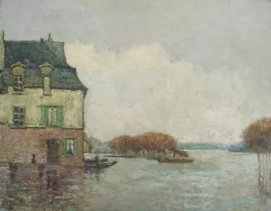 Inodation, Flood Forgery by Alfred Sisley - Oil Painting Reproduction