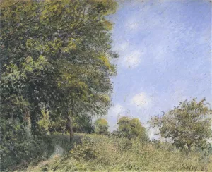 July Afternoon Near the Forest by Alfred Sisley Oil Painting