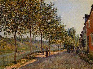 June Morning in Saint-Mammes by Alfred Sisley Oil Painting