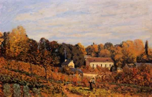 Kitchen Garden at Louveciennes by Alfred Sisley Oil Painting