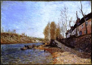 La Croix-Blanche at Saint-Mammes by Alfred Sisley Oil Painting