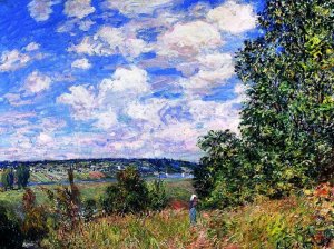 La Fenaison Apre midi Juin by Alfred Sisley Oil Painting