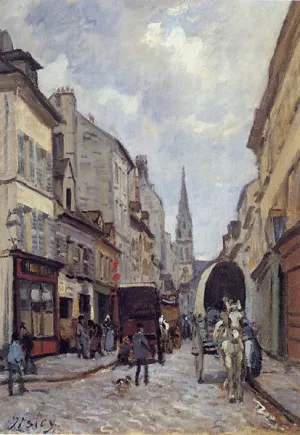 La Grand Rue, Argenteuil painting by Alfred Sisley