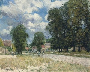 La route de Marly-le-Roi by Alfred Sisley Oil Painting