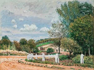 La Route De Verrieres by Alfred Sisley Oil Painting